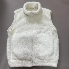 UNIQLOユニクロフリースベスト140ホワイト