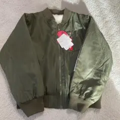 新品西松屋140ボア内張り ジャケット ブルゾン