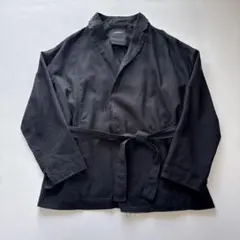 パドカレ　リネン混　テーラードジャケット ベルト付き