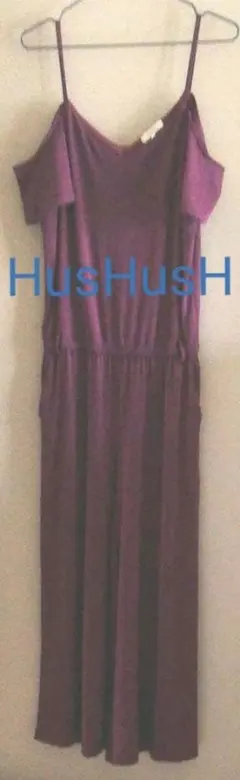 【フォロー割5%オフ❗️美品】HusHusH　オーバーオール　オフショルダー