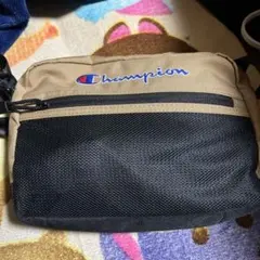 Champion ショルダーバッグ サコッシュ ベージュ/ブラック