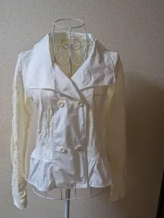 新品　タグ付き HIROKOBIS ヒロコビス　ホワイト ダブルブレスト シャツ