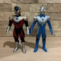 ［生産終了］ウルトラマン フーマ タイタス 2体 ウルトラマンソフビ500 廃盤のサムネイル
