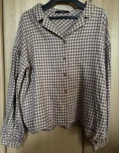 Wcloset チェック柄 長袖シャツ