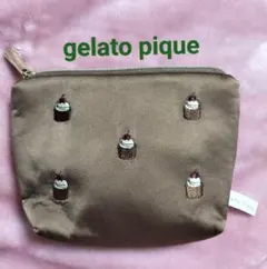 値下げ ジェラートピケ gelato pique ケーキ 刺繍 ティッシュポーチのサムネイル