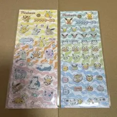 セリア　ポケモン　プチプチシール　シール交換