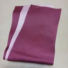 半幅帯 　薄ピンクとワインレッド のリバーシブル