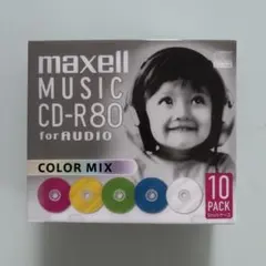 maxell MUSIC CD-R80 カラーミックス 10枚 0706-020