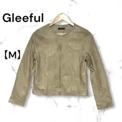 美品　ライダースジャケット　フェイクレザー　ブルゾン　Gleeful Mサイズ