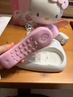 希少 ハローキティ 電話機 エンジェルキティ サンリオ レトロ 当時物 