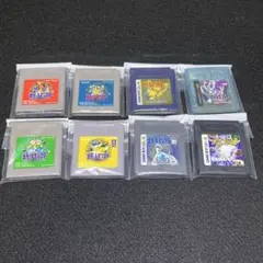 ゲームボーイソフト　ポケモン黄赤青緑金銀クリスタルポケモンカードGB