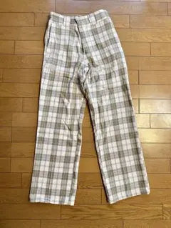 kutir チェックパンツ