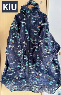 KiU スリーブレインポンチョ　アロハ柄　フリーサイズ