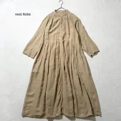 nest Robe ネストローブ　リネンYネックドレス　ワンピース　ロング　麻