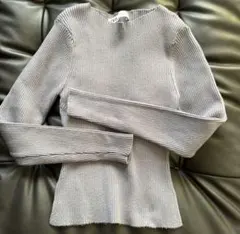 値下げ❗️ZARA♡ライトグレー 長袖 ニット セーター