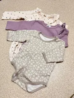 まとめ売り　ロンパース　futafuta pairmanon 長袖　3枚セット