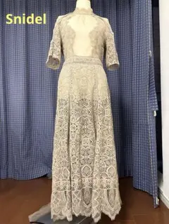 あ*こ様 スナイデル　SNIDEL スイッチングレース　ロング ワンピース　F