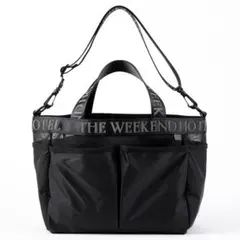 THE WEEKEND HOTEL ブラックトートバッグ THE WEEKEND HOTEL ブラックトートバッグ