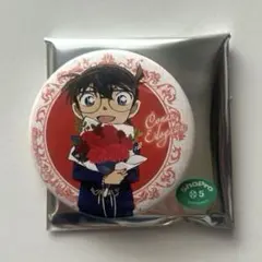 名探偵コナン 江戸川コナン トムス 花束 缶バッジ ラメ ホログラム