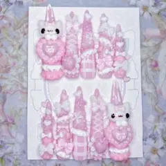 【現品】量産型 地雷 平成女児 ネイルチップ