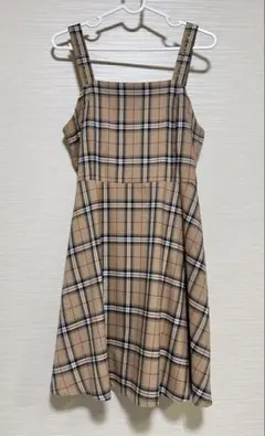 ピンクラテ ワンピース チェック M 165