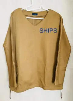 【美品】最終値下げ‼︎ SHIPS イエローブラウン Vネック 長袖のサムネイル