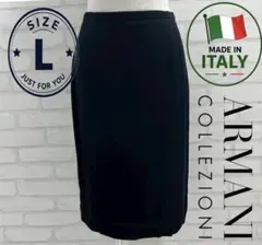 ★美品★ ARMANI COLLEZIONI タイトスカート ブラック Lのサムネイル