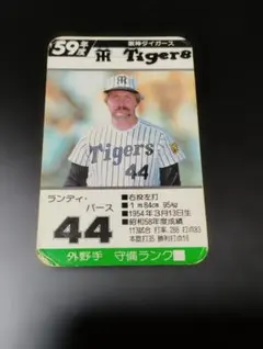タカラ プロ野球カード ランディ・バース 61年度 阪神タイガース