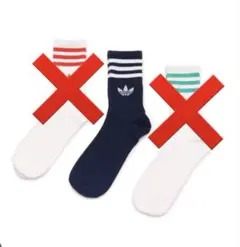 アディダス ストライプソックス ネイビーのみ　Mサイズ
