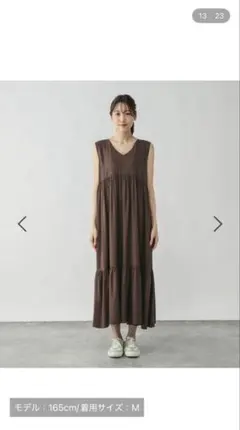 さらさらリラックスノースリーブワンピース