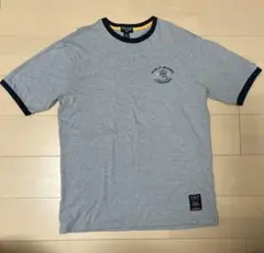 【美品】90s ポロジーンズ ラルフローレン リンガーTシャツ 刺繍ロゴ L