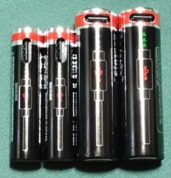充電式リチウムイオン電池セット(単3x2 単4x2)新品