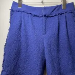green label relaxing フリンジショートパンツ 青 Lのサムネイル