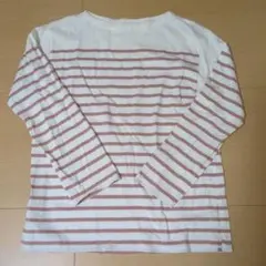 ユニクロ ボーダーボートネックTシャツ　長袖　カットソー　S