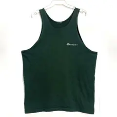 チャンピオンChampionタンクトップグリーンロゴワンポイントヴィンテージ
