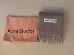 【正規品】<値段交渉可> アクネスタジオ モヘアチェックスカーフ マフラー