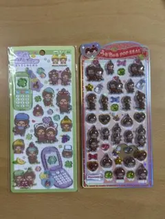 うるちゅるポップシール　平成はっぴーフォン　Monchhichi モンチッチ