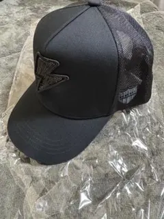 ヨシノリコタケブラックキャップ 刺繍ロゴ メッシュのサムネイル
