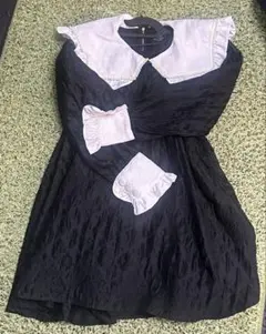 Swankiss★フリル付きブラックワンピース