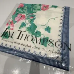 ジムトンプソン シルク スカーフ 新品未使用 お花のデザイン タイシルク