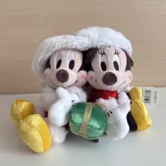 ディズニーストア　ミッキー　ミニー　クリスマス　ペアぬいぐるみ