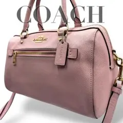 【良品】コーチ 2way ローアンサッチェル ショルダーバッグ ハンド　ボストン