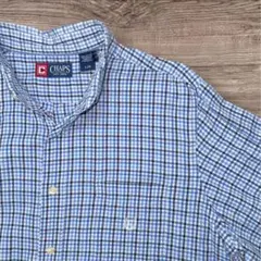 424.CHAPS チャップス チェック ボタンダウンシャツ Lのサムネイル