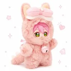 10cm用 ぬい服 ピンク ドラゴン 恐竜 モコモコ いつぬい あんスタ デビル