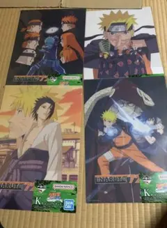 一番くじ NARUTO 輪廻の嘆きと平和の架け橋 K賞 ビシュアルボード 4点