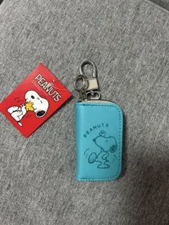PEANUTS スヌーピー スマートキーケース　水色