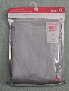 【未開封・未使用】UNIQLO★ヒートテック VネックTシャツ★グレー★XL
