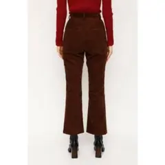 SLYブラウン コーデュロイ フレアパンツ　サイズ2