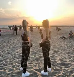 迷彩スキニーパンツ