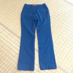 リミテッドエディション　ターコイズ青　パンツ　ウール87% ワールド　5号